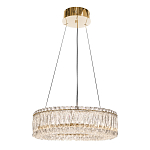 Люстра подвесная круглая из прозрачного хрусталя с золотым корпусом Selfsufficient варинант исполнения - 4 | Loft Concept в Самаре