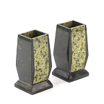 Настольный письменный набор из змеевика с часами и таблетницей Successful Leader варинант исполнения - 3 | Loft Concept в Самаре