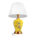 Настольная лампа желтая с изображением птиц Slip Away варинант исполнения - 3 | Loft Concept в Самаре