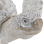 Статуэтка черепаха с ажурным панцирем и детализированной текстурой в белом цвете Marine Accessories варинант исполнения - 5 | Loft Concept в Самаре