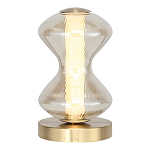 Настольная лампа светодиодная с волнообразным стеклянным плафоном Amphora of Light варинант исполнения - 1 | Loft Concept в Самаре