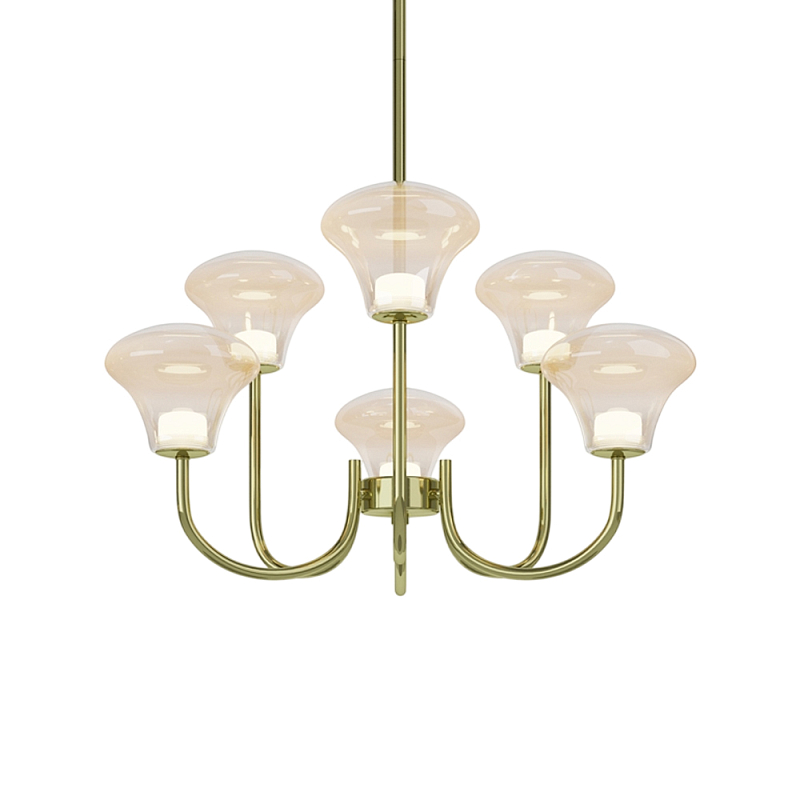 Люстра подвесная Dynasty 3000К Латунь в Самаре | Loft Concept 