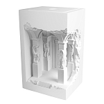 Встраиваемый в стену гипсовый светильник под покраску с колоннами и арками в античном стиле Antiquity Athena варинант исполнения - 2 | Loft Concept в Самаре