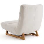 Кресло с обивкой букле Lino White  Boucle Armchair варинант исполнения - 4 | Loft Concept в Самаре