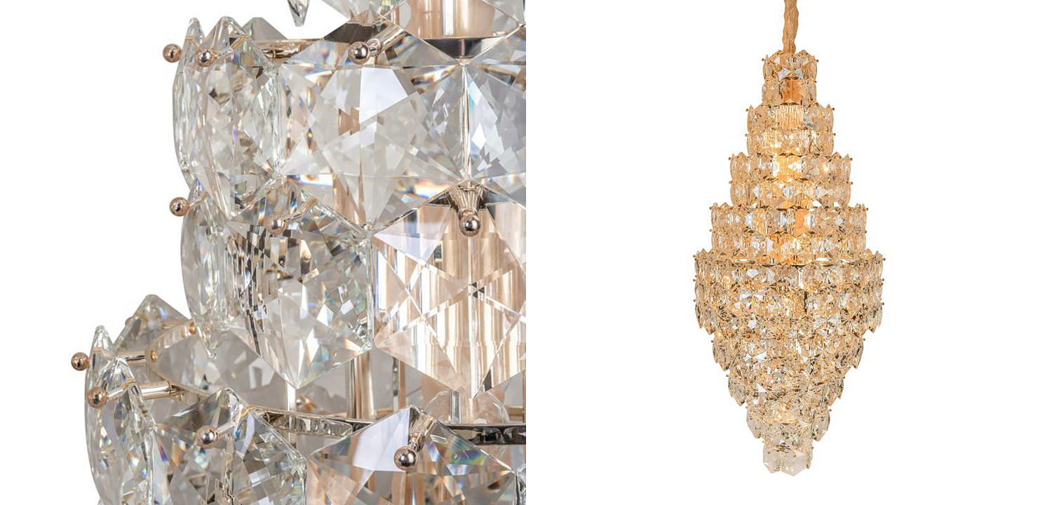 Люстра Tiers Crystal Light Chandelier 65 Люстра Tiers Crystal Light Chandelier 65 - Loft-Concept в Самаре