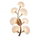 Бра в виде золотистой ветви с прозрачными листьями Andrea Wall Lamp варинант исполнения - 2 | Loft Concept в Самаре