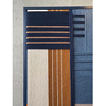 Панно из шнура Синяя геометрическая абстракция wall panel line Blue варинант исполнения - 3 | Loft Concept в Самаре