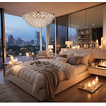 Люстра с каскадом из подвесных прозрачных элементов Attractiveness варинант исполнения - 3 | Loft Concept в Самаре