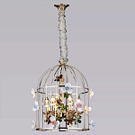 Люстра в виде клетки с цветами Flower Cell варинант исполнения - 3 | Loft Concept в Самаре