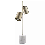 Настольная лампа золотистая на белом мраморном основании Streams of Light варинант исполнения - 3 | Loft Concept в Самаре