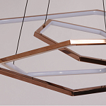 Люстра с 3-мя подвесами в виде шестиугольников Hexagon Horizontal варинант исполнения - 4 | Loft Concept в Самаре