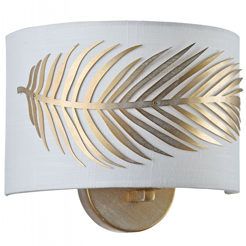 Бра Golden Feather Sconces Золотой Белый в Самаре | Loft Concept 