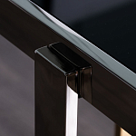 Консоль в современном стиле с черной стекляной столешницей Console with Black Glass варинант исполнения - 3 | Loft Concept в Самаре