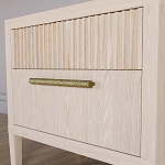 Прикроватная Тумбочка Primo с двумя ящиками Светлый дуб варинант исполнения - 4 | Loft Concept в Самаре