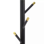 Напольная вешалка чёрная с золотистыми элементами Branches Hangers варинант исполнения - 1 | Loft Concept в Самаре