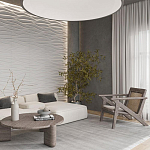 Гипсовая 3D панель с принтографией PM-01 варинант исполнения - 2 | Loft Concept в Самаре