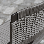 Дизайнерский стул с каркасом из металла с плетеными сиденьем и спинкой GREEN POINT Chair варинант исполнения - 7 | Loft Concept в Самаре