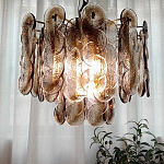 Люстра из круглых стеклянных элементов Vienna варинант исполнения - 6 | Loft Concept в Самаре