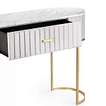 Консоль овальная на золотистых фигруных ножках Wall Console варинант исполнения - 3 | Loft Concept в Самаре