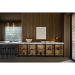 Кухонный гарнитур из массива дуба и камня Ratio Dada Engenereed варинант исполнения - 3 | Loft Concept в Самаре