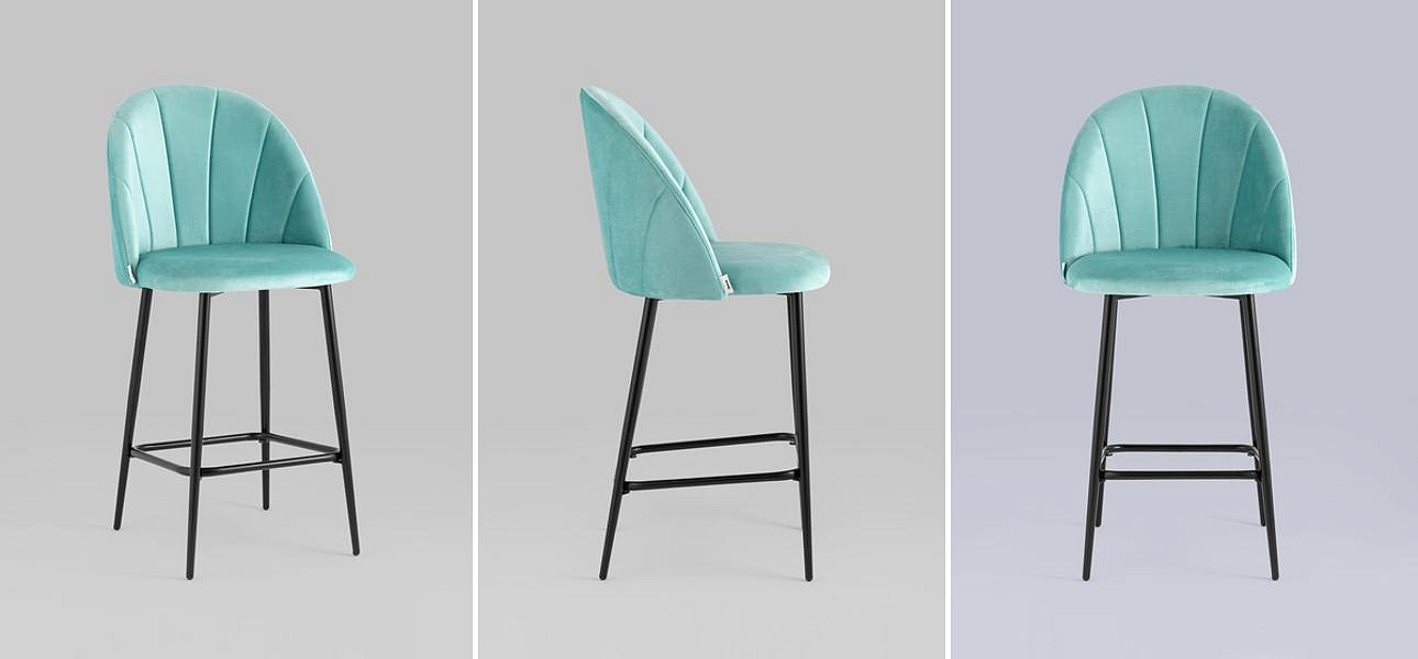 Барный Стул Balsari S Chair Цвет Тиффани Барный Стул Balsari S Chair Цвет Тиффани - Loft-Concept в Самаре
