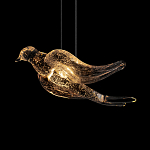 Подвесной светильник с прозрачной стеклянной птичкой Serip Voa варинант исполнения - 7 | Loft Concept в Самаре