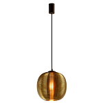 Подвесной светильник со стеклянным рельефным плафоном золото Perforated Glass 25 варинант исполнения - 2 | Loft Concept в Самаре