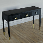 Дизайнерский Письменный стол Elsa Dreams Black с тремя ящиками варинант исполнения - 3 | Loft Concept в Самаре
