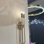 Бра с вытянутым рифленым стеклянным плафоном цилиндрической формы Trumpet tube варинант исполнения - 8 | Loft Concept в Самаре