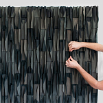 Современное Объемное Панно на стену Horizontal rhythmic waves варинант исполнения - 2 | Loft Concept в Самаре