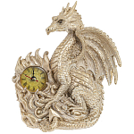Часы в виде дракона Light Gold Dragon Clock варинант исполнения - 1 | Loft Concept в Самаре