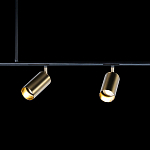 Люстра линейная с 5-ю цилиндрическими плафонами цвета латунь TRIBES CHANDELIER варинант исполнения - 5 | Loft Concept в Самаре