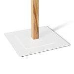 Вешалка с квадратным основанием и 4-мя белыми металлическими крючками Industrial Metal Rust варинант исполнения - 3 | Loft Concept в Самаре