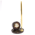 Часы настольные с ручкой из натурального камня Stone Clock варинант исполнения - 13 | Loft Concept в Самаре