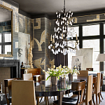 Обои ручная роспись в стиле Арт-деко Symphony Original colourway on Arkose silk dupion варинант исполнения - 2 | Loft Concept в Самаре