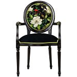 Стул с подлокотниками из бука с изображением птиц и цветов Blooming Birds варинант исполнения - 1 | Loft Concept в Самаре