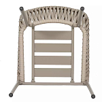 Стул серо-бежевый с декоративным плетением на спинке и подлокотниках Chair Weave варинант исполнения - 7 | Loft Concept в Самаре