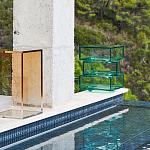 Стол журнальный в форме кубов Acrylic Furniture Lumina Mint Breeze варинант исполнения - 7 | Loft Concept в Самаре