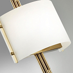 Бра с изогнутым плафоном на бронзовом основании с вертикальным декором из металлических трубок Sohne варинант исполнения - 8 | Loft Concept в Самаре