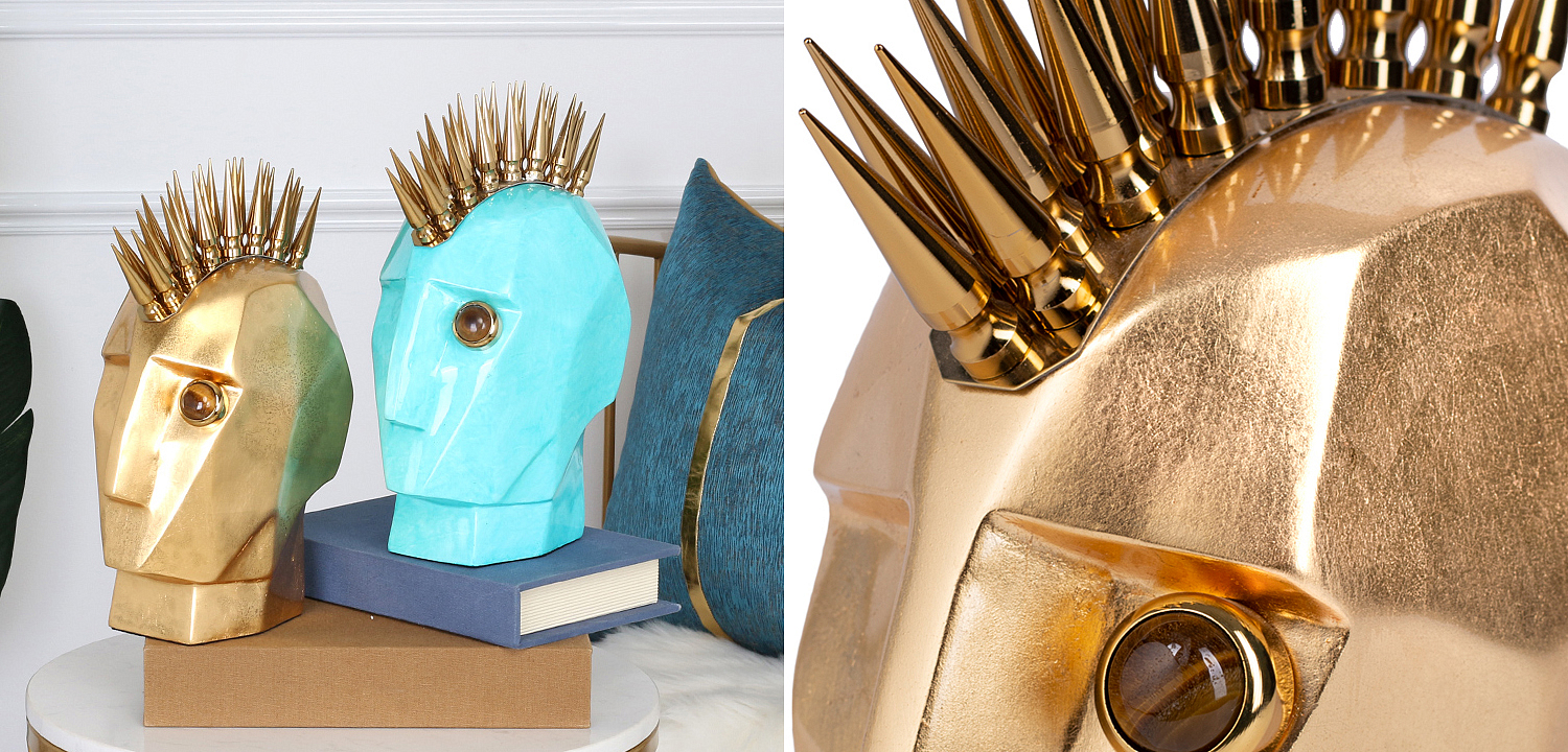 Аксессуар Kelly Wearstler Head Trip Sculpture Gold Аксессуар Kelly Wearstler Head Trip Sculpture Gold - Loft-Concept в Самаре