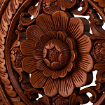 Панно из дерева круглое Flower Panel With Trees варинант исполнения - 2 | Loft Concept в Самаре