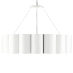 Люстра круглая фактурная в сочетании белого и золотого цвета Wide Stripes of Ribbon варинант исполнения - 2 | Loft Concept в Самаре