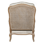 Кресло со спинкой из ротанга Ellie Rattan Armchair beige print flax варинант исполнения - 2 | Loft Concept в Самаре