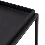 Тумба чёрная на колёсах Cabinet on Wheels варинант исполнения - 4 | Loft Concept в Самаре