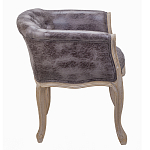 Кресло низкое в стиле прованс Louis French Armchair brown варинант исполнения - 2 | Loft Concept в Самаре