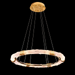 Люстра в форме кольца с золотым декором Warm Heavenly Light варинант исполнения - 5 | Loft Concept в Самаре