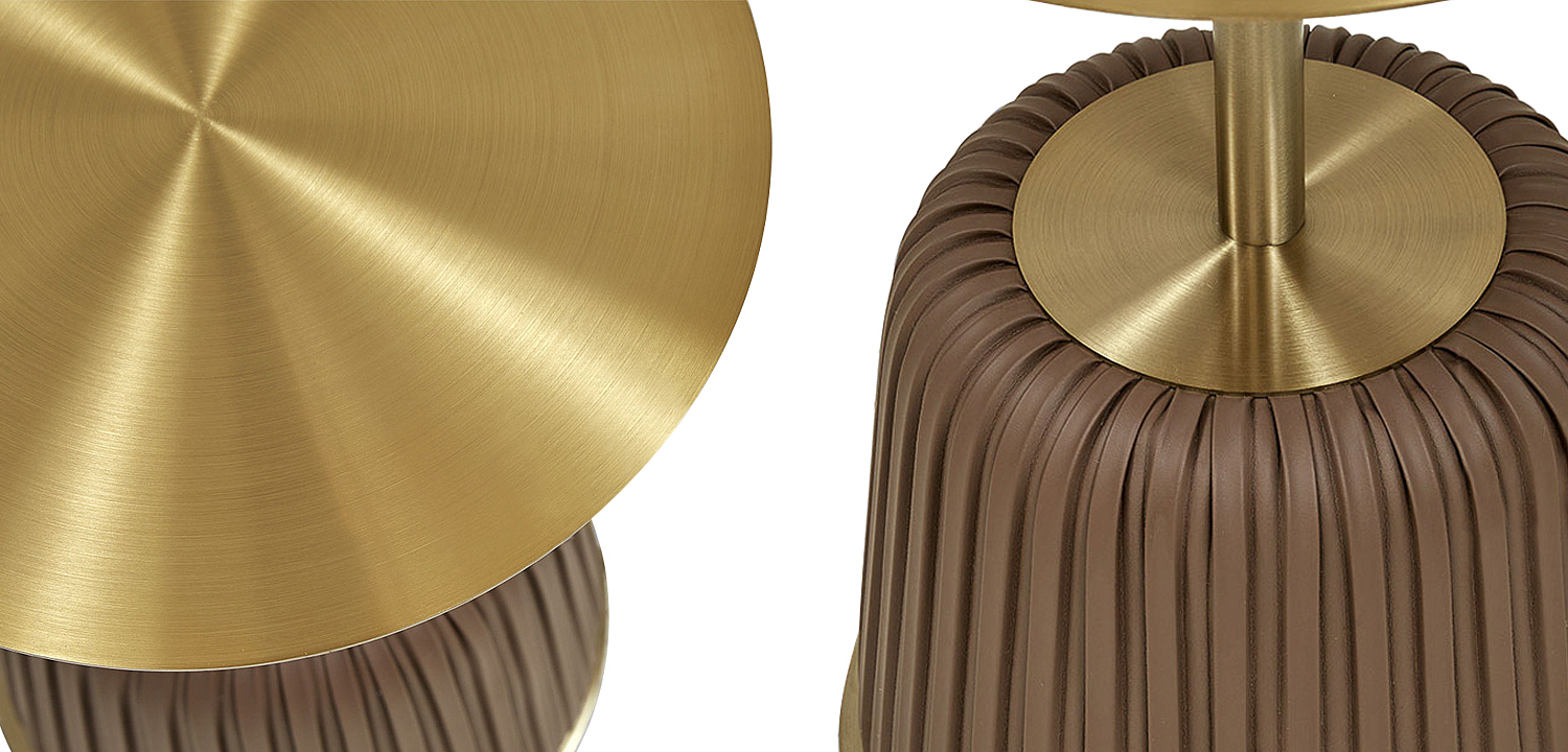 Приставной стол Orlaith Brown Gold Side Table Приставной стол Orlaith Brown Gold Side Table - Loft-Concept в Самаре
