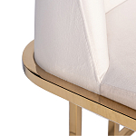 Стул обеденный велюровый кремовый с золотым каркасом Nobility варинант исполнения - 1 | Loft Concept в Самаре