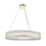 Люстра подвесная круглая из прозрачного хрусталя с золотым корпусом Selfsufficient варинант исполнения - 7 | Loft Concept в Самаре