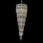 Люстра многоярусная каскадная с хрустальными подвесками Roul Crystal Light варинант исполнения - 4 | Loft Concept в Самаре